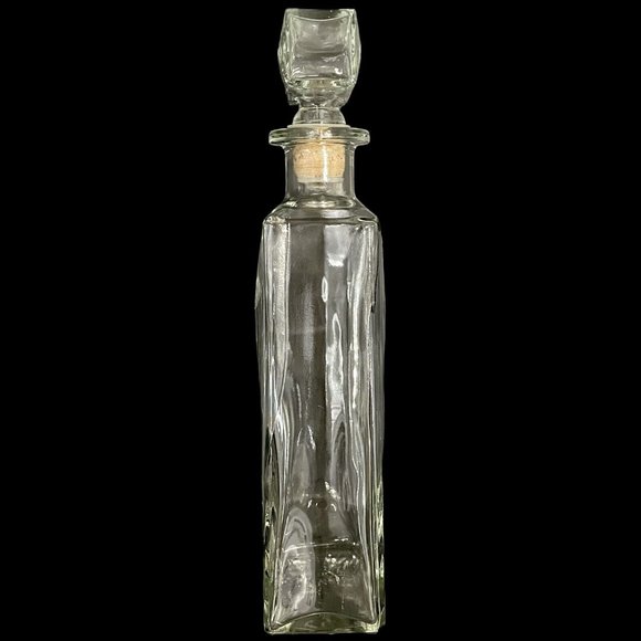 Vintage 1960s Glass Liquor Decanter Bottle 11.5" Jose Seagram & Sons Ltd Canada - Picture 3 of 10